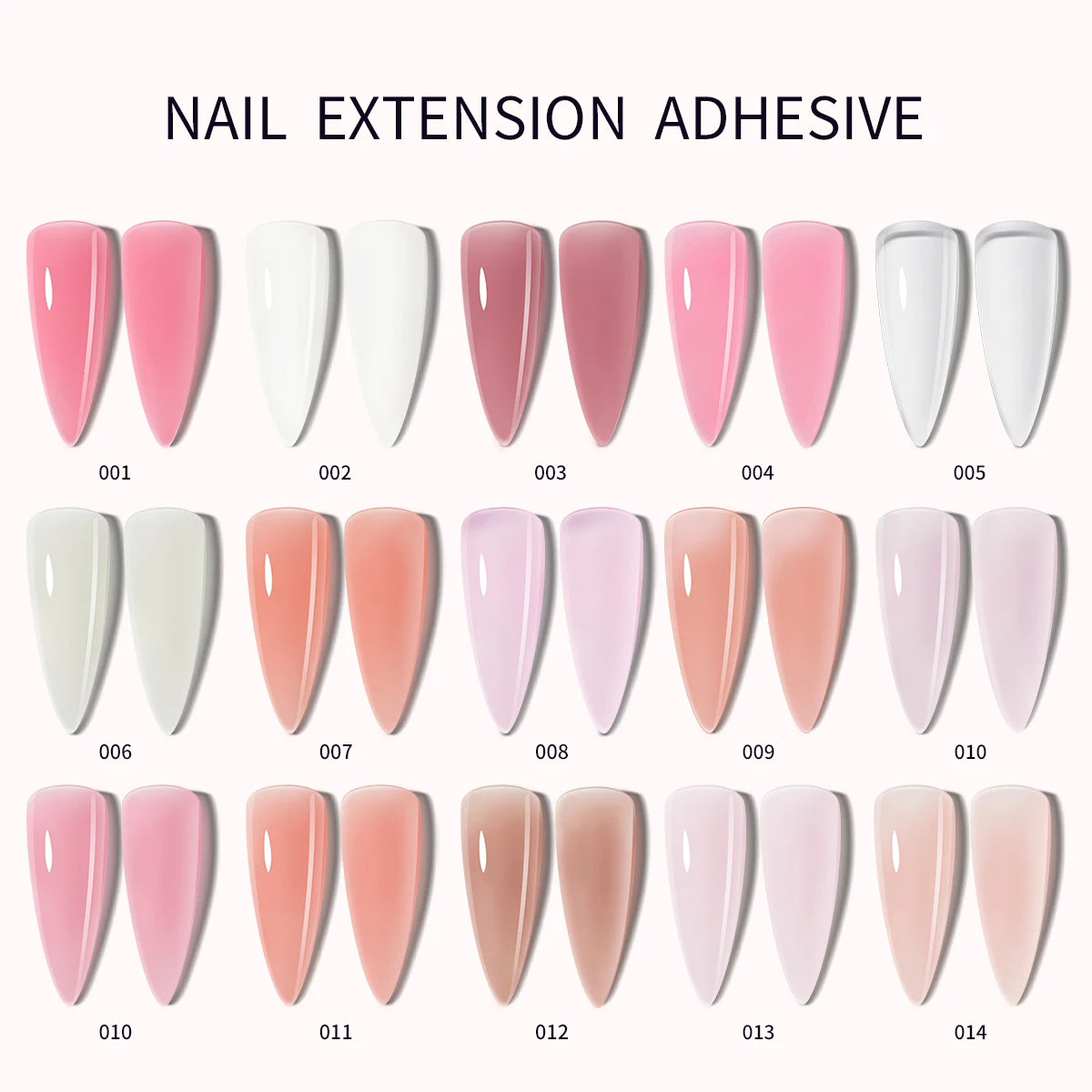 DIY Poly Gel Nail Extension Kit with Led Lamp & Accessories