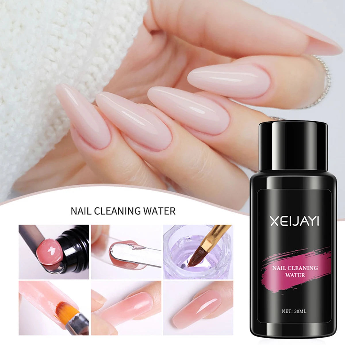 DIY Poly Gel Nail Extension Kit with Led Lamp & Accessories
