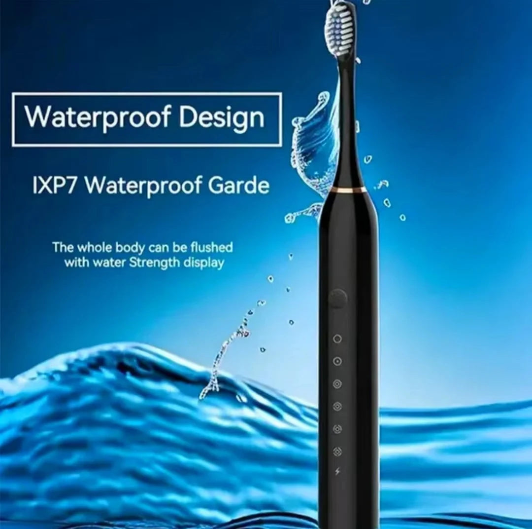 Waterproof  Sonic Electric Toothbrush with 6 Cleaning Modes